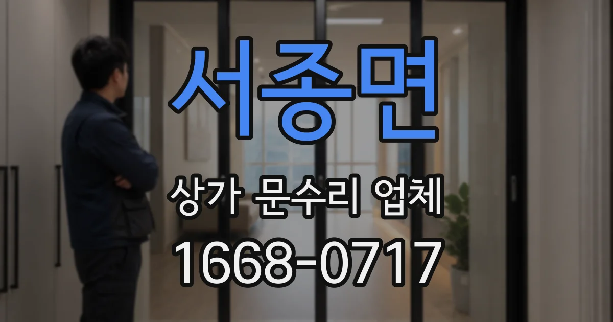 서종면 상가 문수리 업체