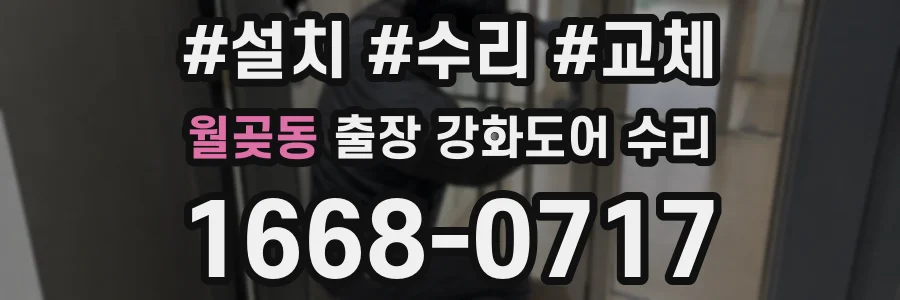월곶동 출장 강화도어 수리