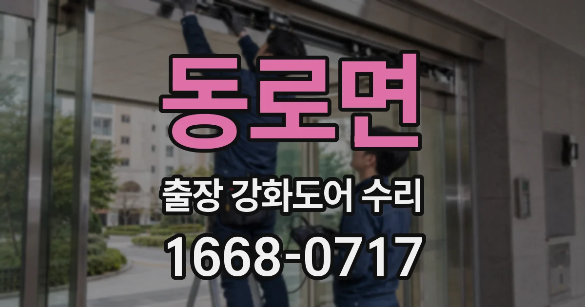 동로면 출장 강화도어 수리