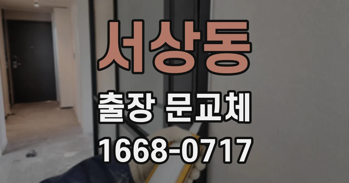 서상동 출장 문교체