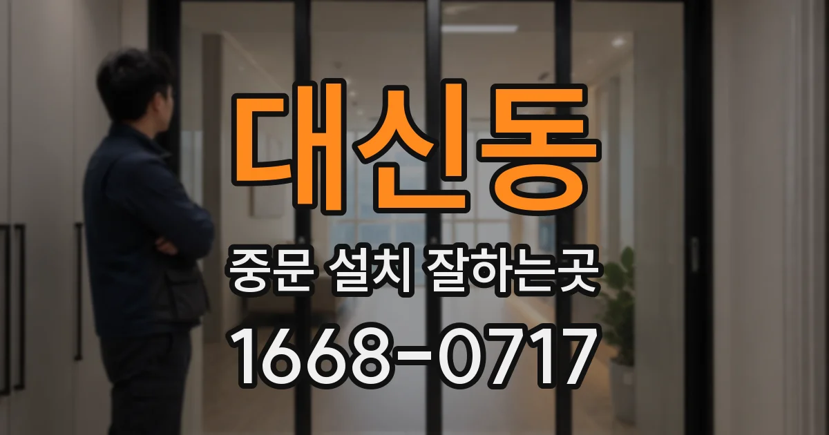 대신동 중문 설치 잘하는곳