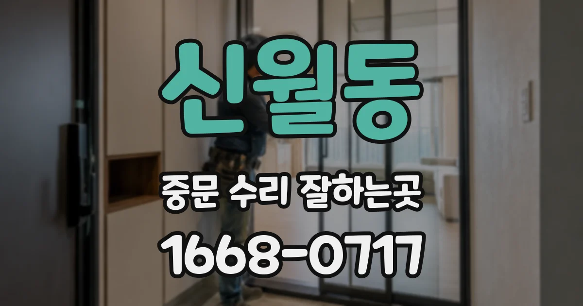 신월동 중문 수리 잘하는곳