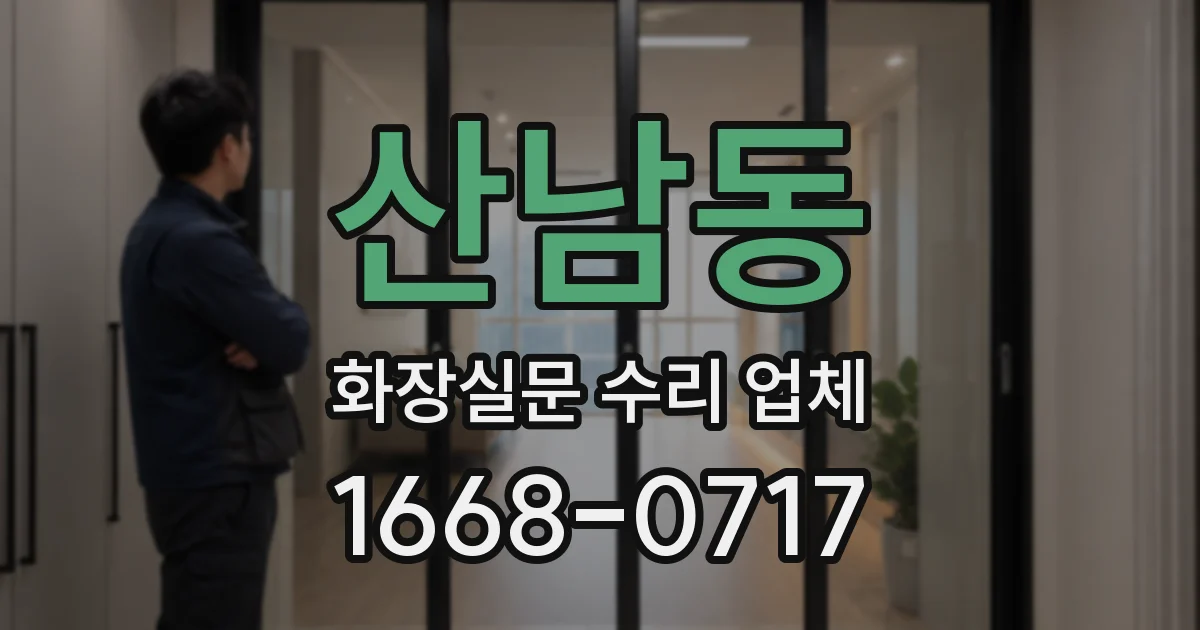 산남동 화장실문 수리 업체