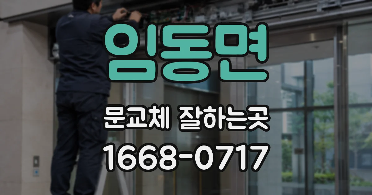 임동면 문교체 잘하는곳