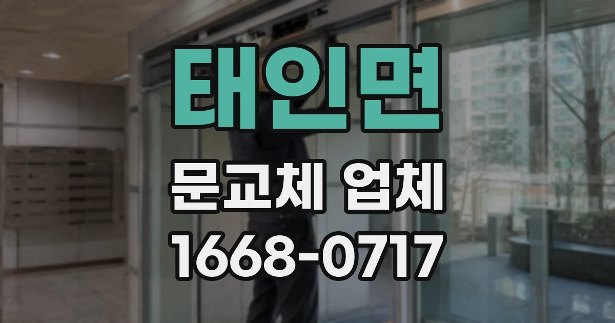 태인면 문교체 업체