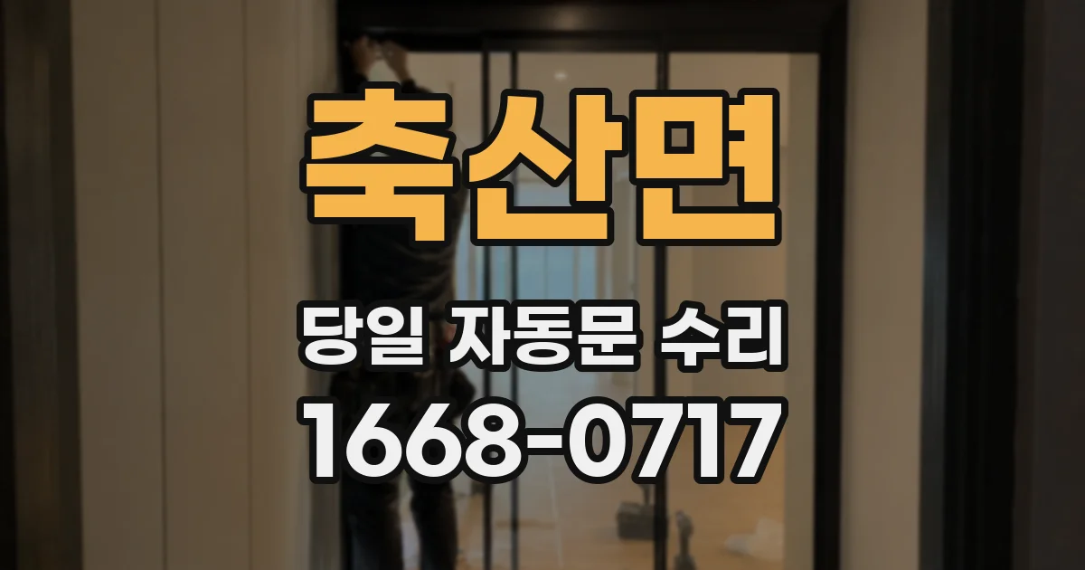 축산면 당일 자동문 수리