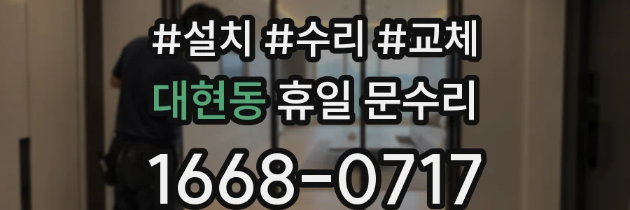 대현동 휴일 문수리