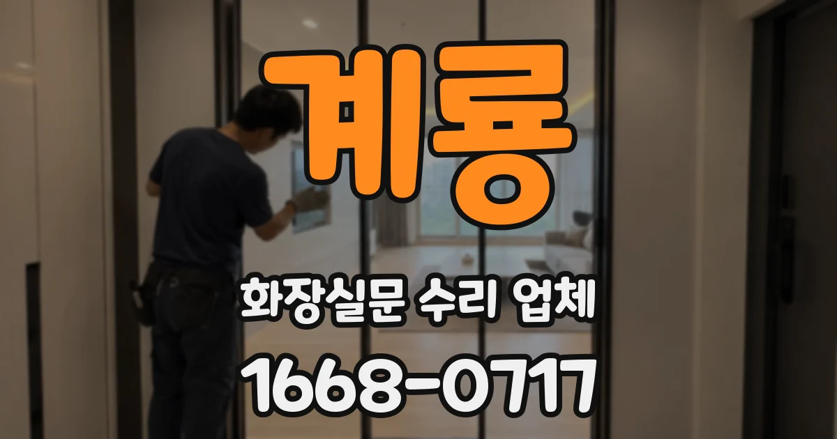 계룡 화장실문 수리 업체