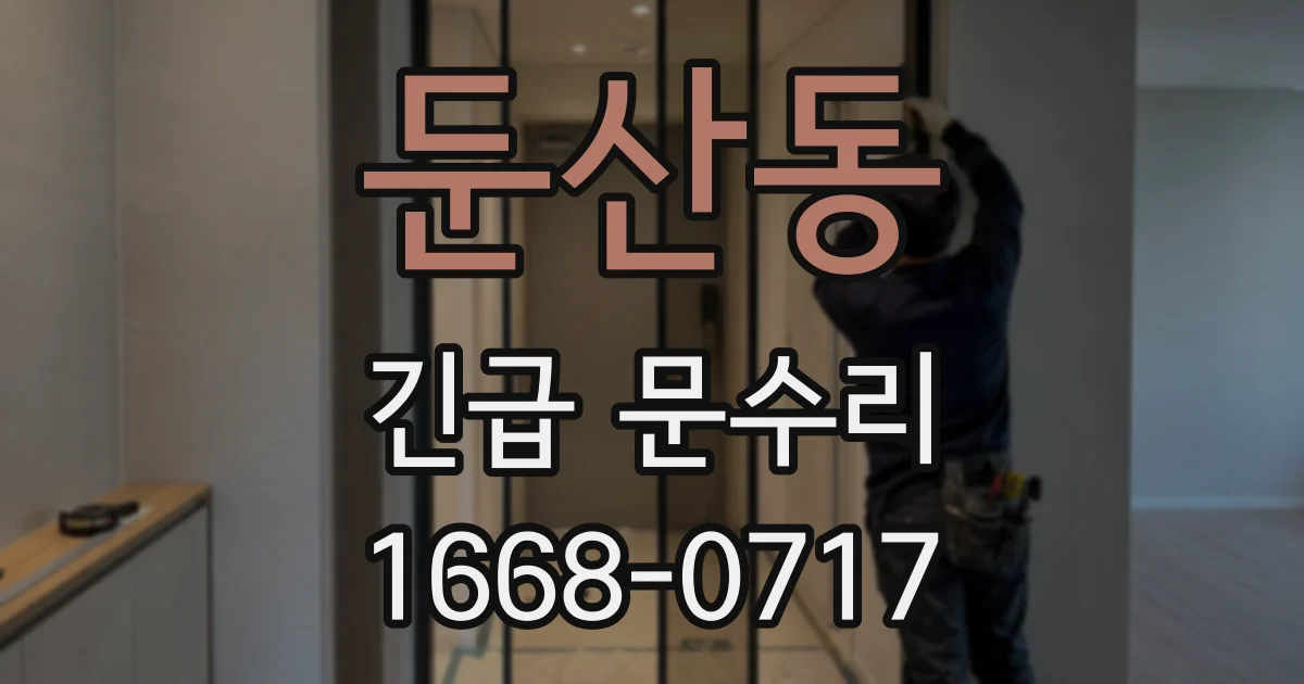둔산동 긴급 문수리