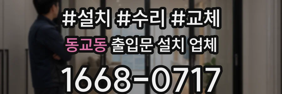동교동 출입문 설치 업체