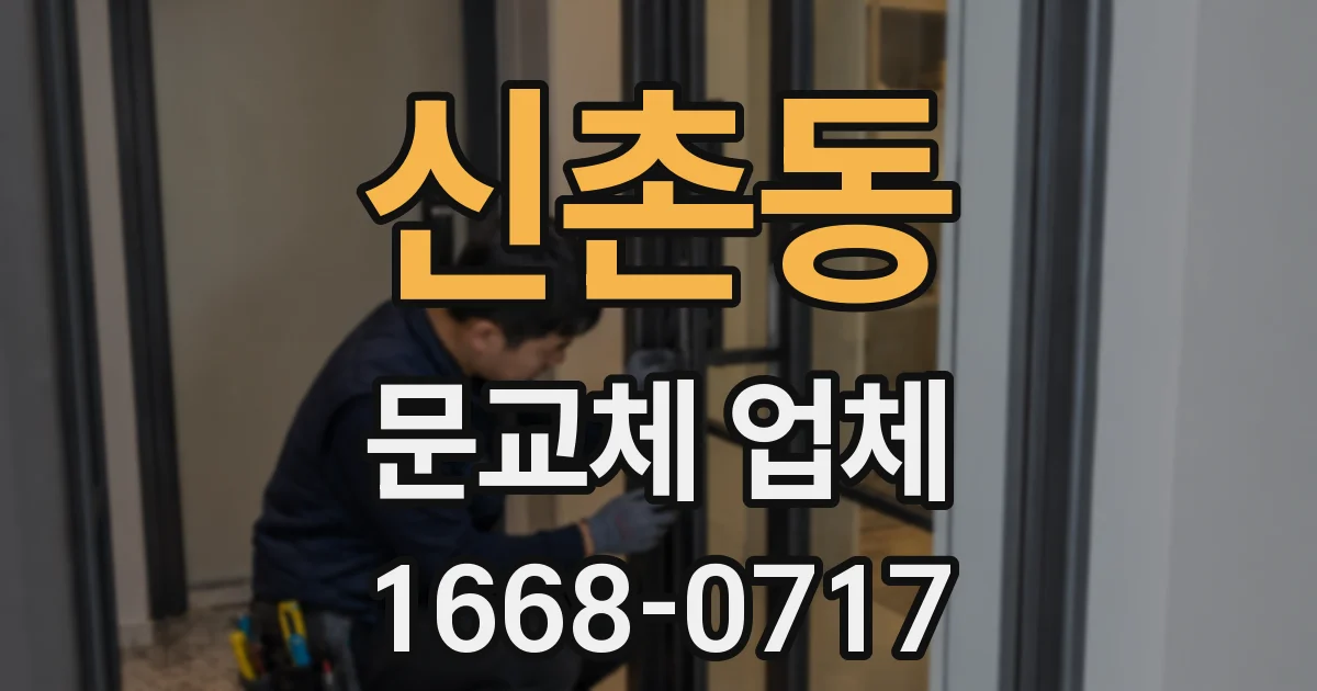 신촌동 문교체 업체