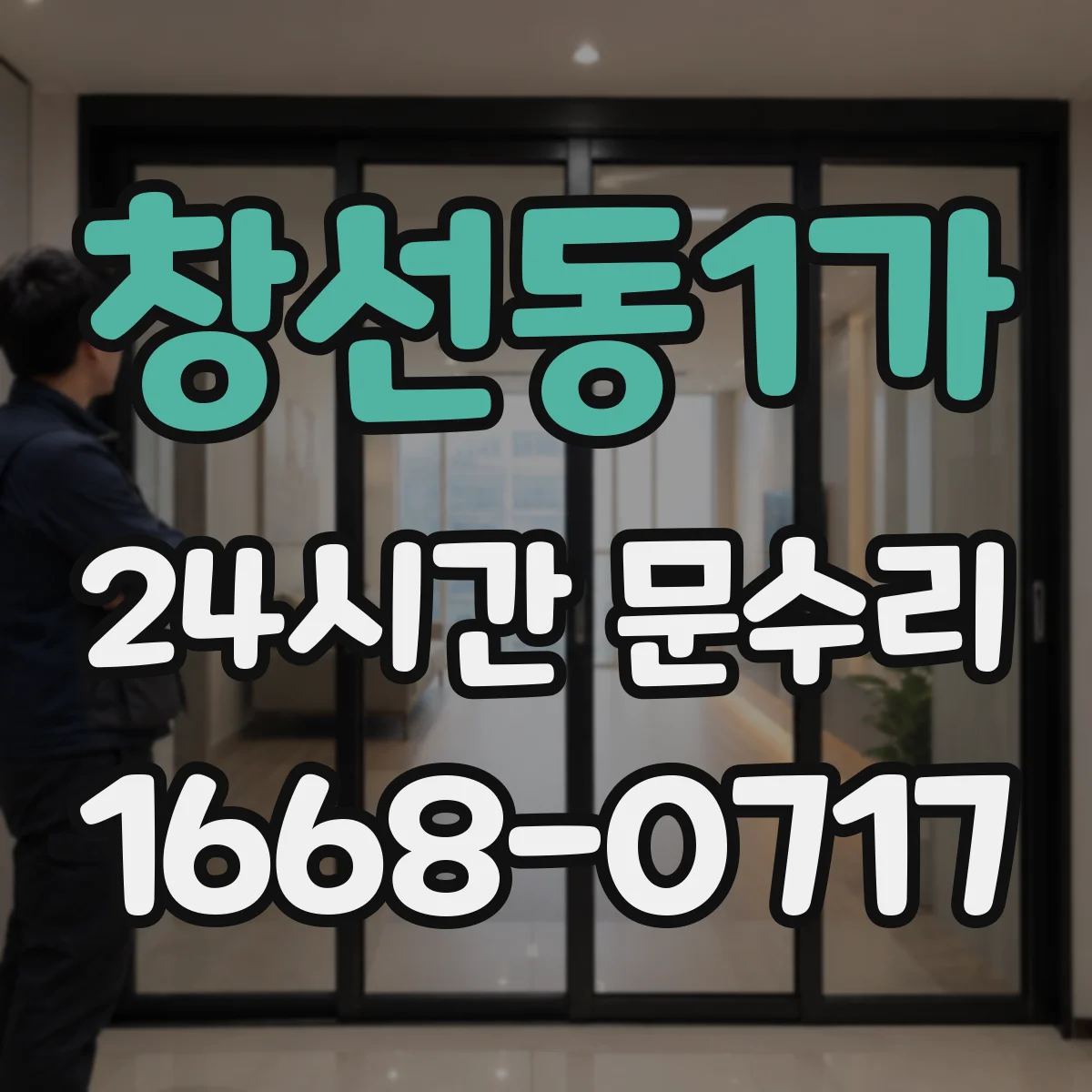 창선동1가 24시간 문수리 방범창 문 경첩 쏠림 점검과 조립 조정