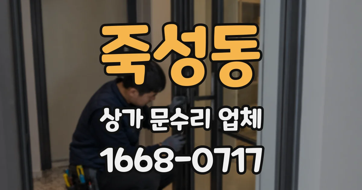 죽성동 상가 문수리 업체