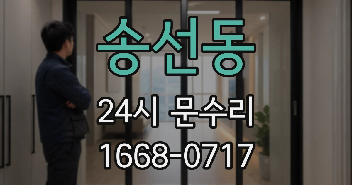 송선동 24시 문수리