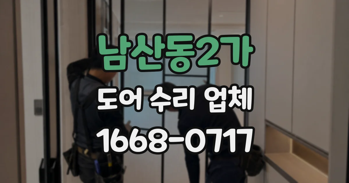남산동2가 도어 수리 업체