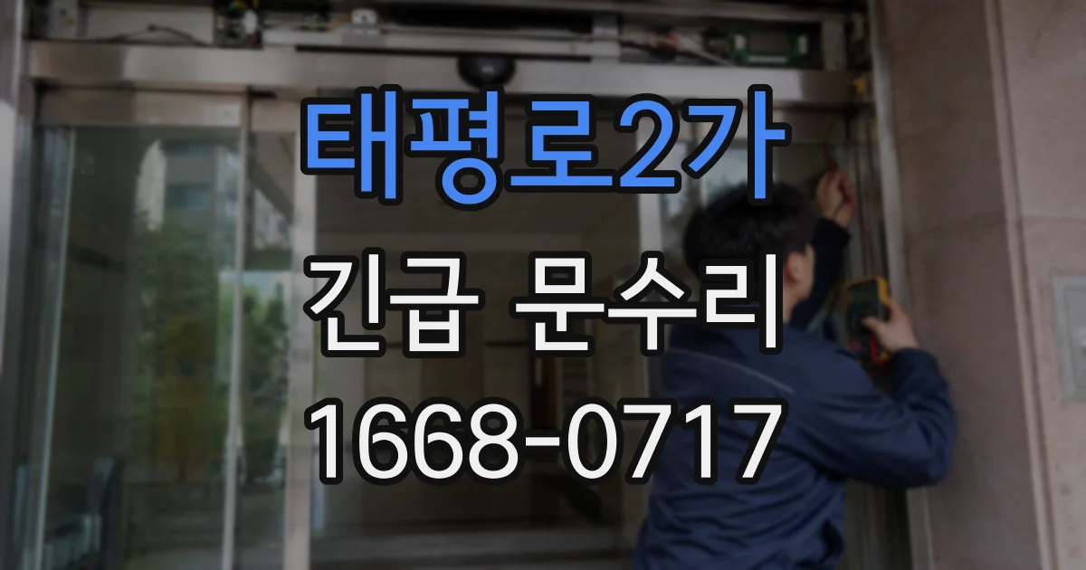 태평로2가 긴급 문수리