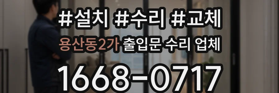 용산동2가 출입문 수리 업체