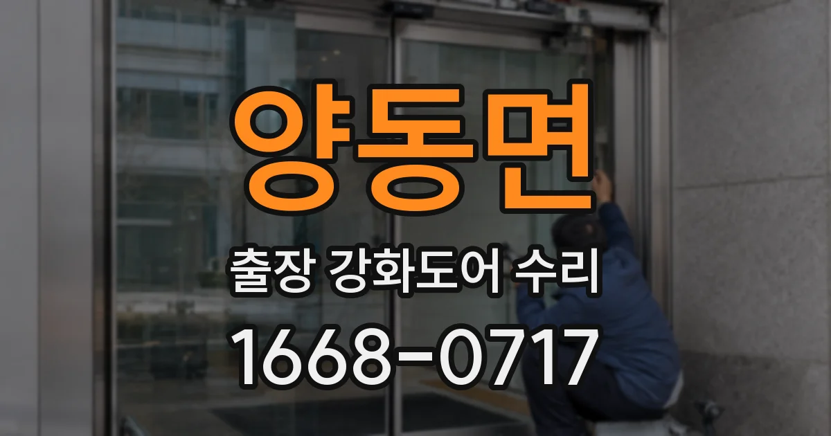 양동면 출장 강화도어 수리