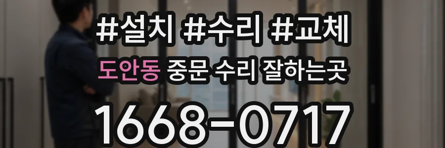 도안동 중문 수리 잘하는곳