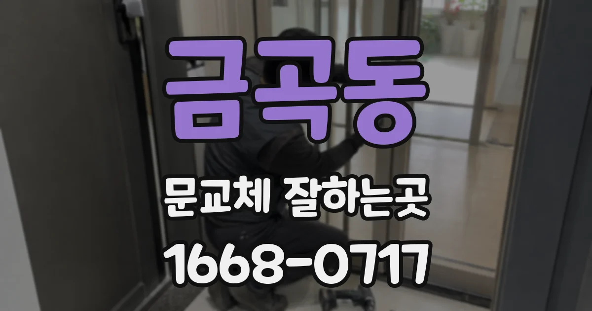 금곡동 문교체 잘하는곳