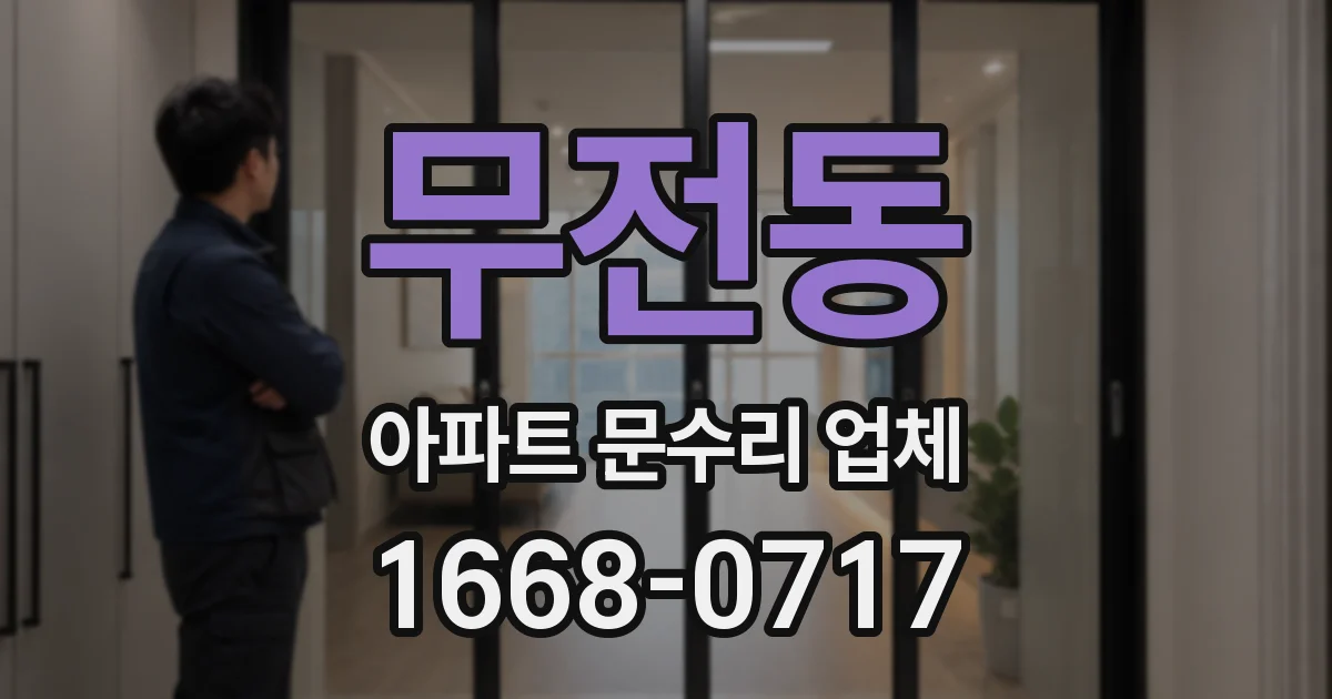 무전동 아파트 문수리 업체