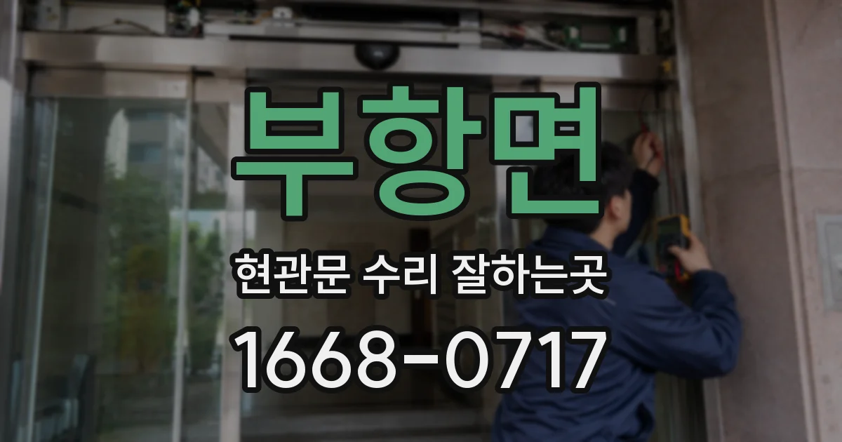 부항면 현관문 수리 잘하는곳