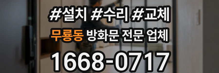 무룡동 방화문 전문 업체