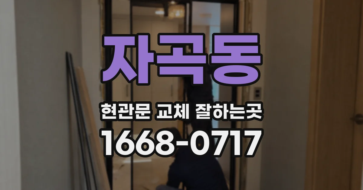 자곡동 현관문 교체 잘하는곳