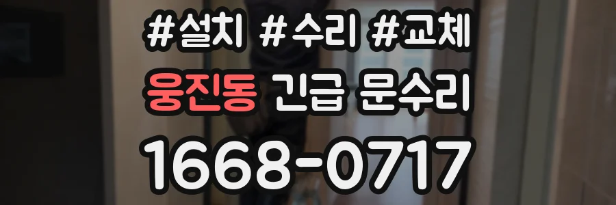 웅진동 긴급 문수리