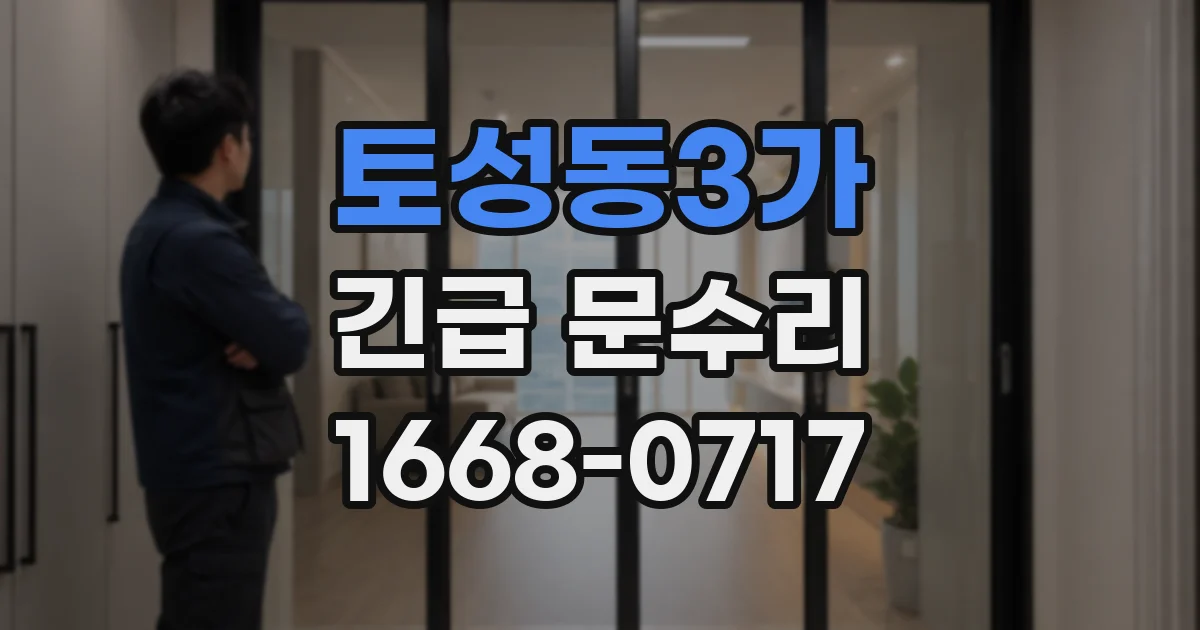 토성동3가 긴급 문수리