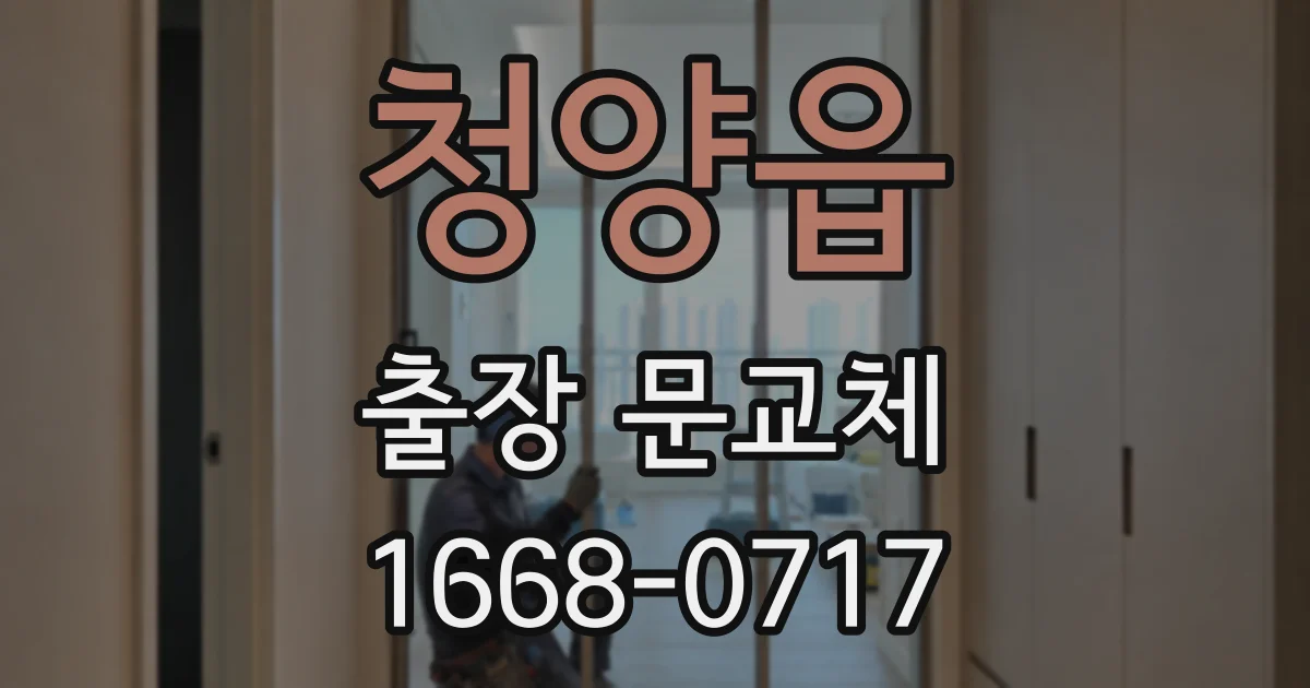 청양읍 출장 문교체