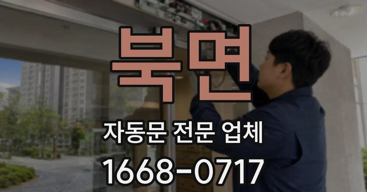 북면 자동문 전문 업체