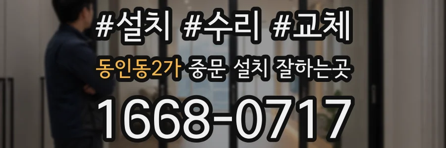 동인동2가 중문 설치 잘하는곳