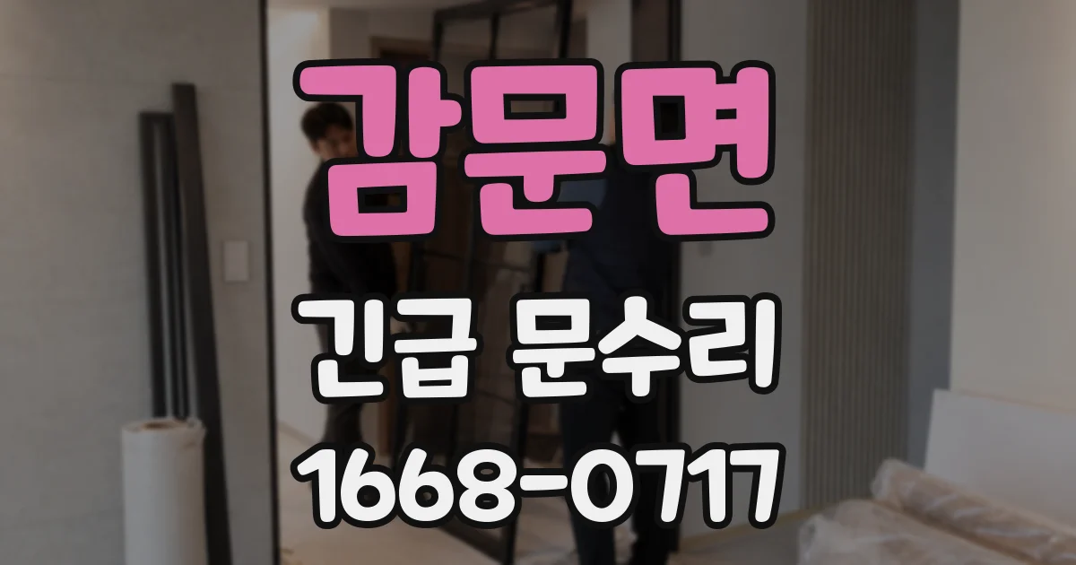 감문면 긴급 문수리
