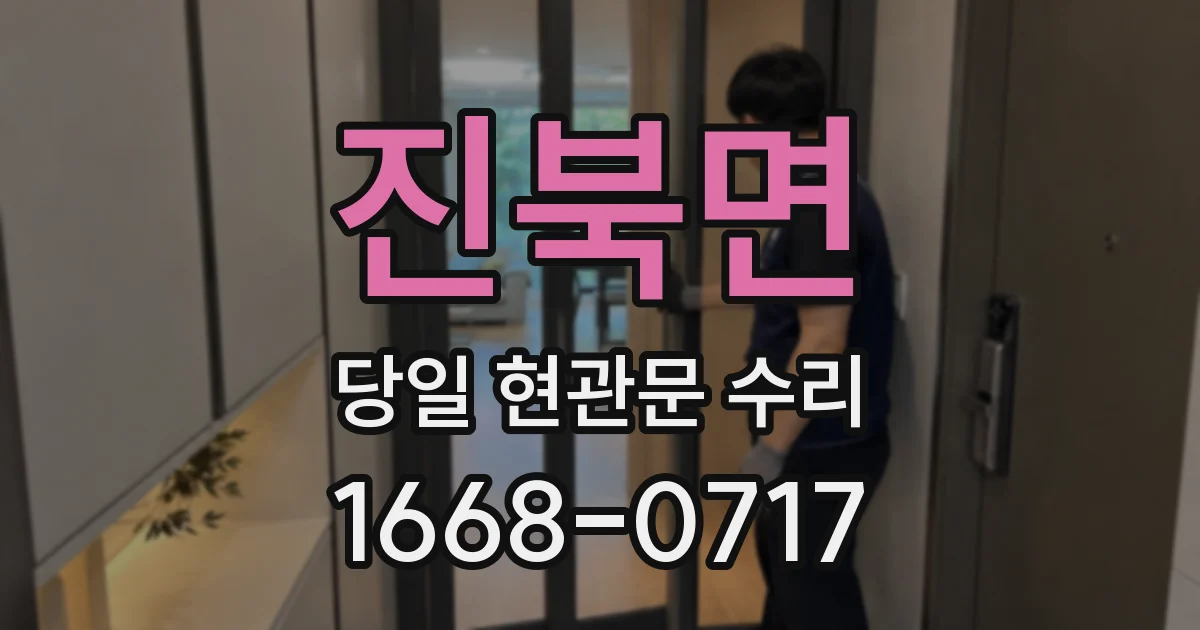 진북면 당일 현관문 수리
