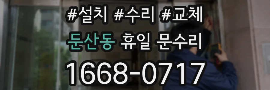 둔산동 휴일 문수리