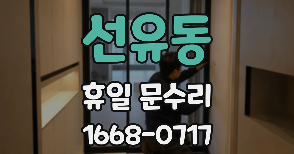 선유동 휴일 문수리