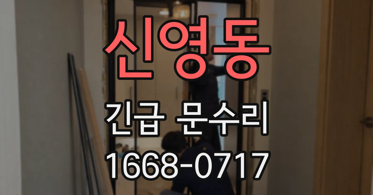 신영동 긴급 문수리