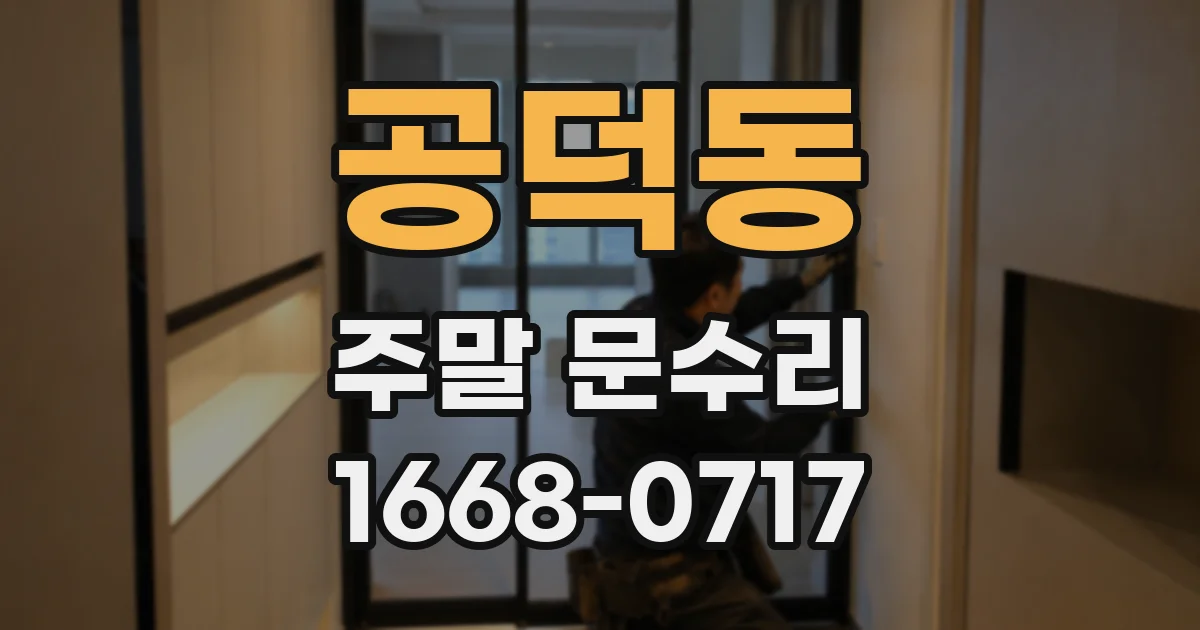 공덕동 주말 문수리