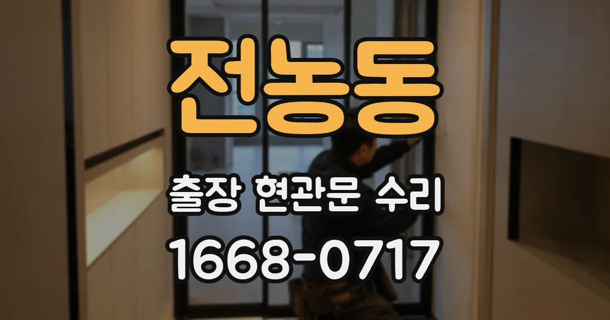 전농동 출장 현관문 수리