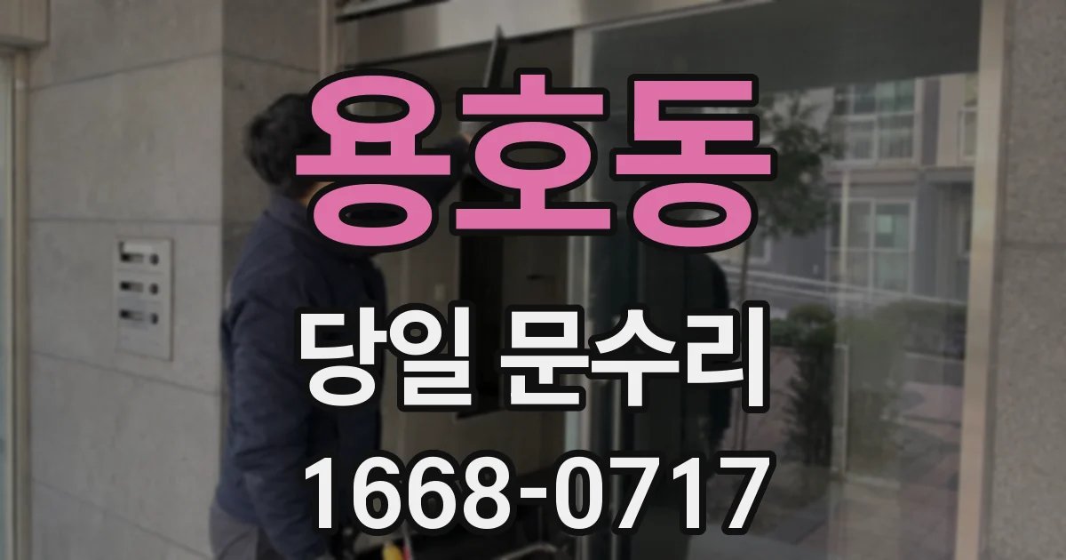 용호동 당일 문수리