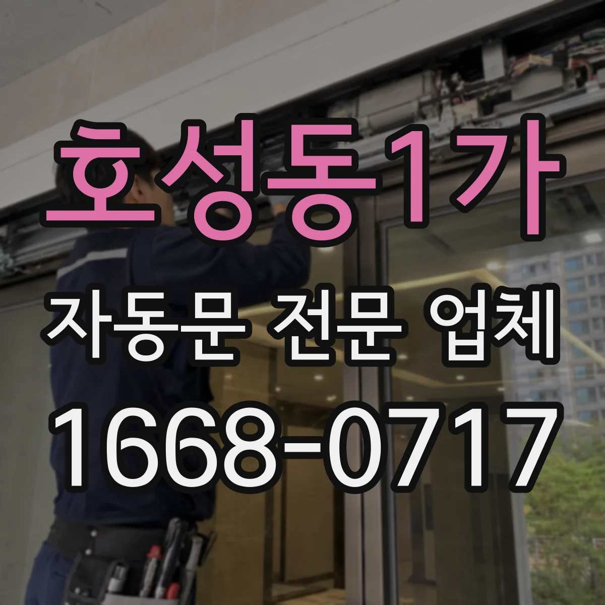 호성동1가 자동문 전문 업체