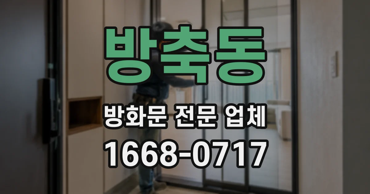 방축동 방화문 전문 업체