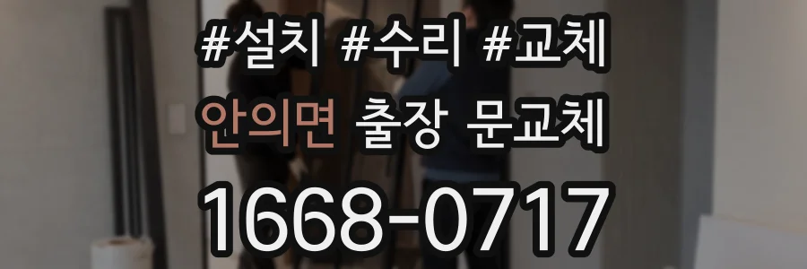 안의면 출장 문교체