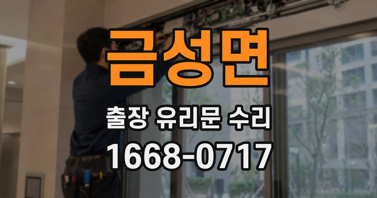 금성면 출장 유리문 수리