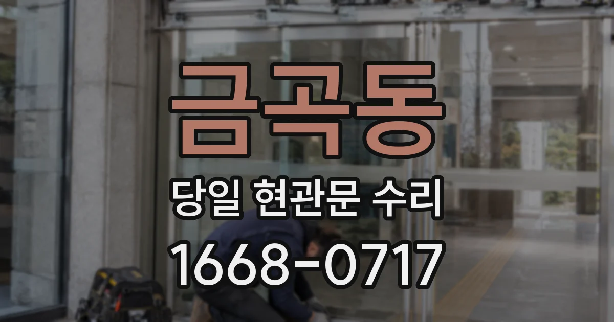 금곡동 당일 현관문 수리