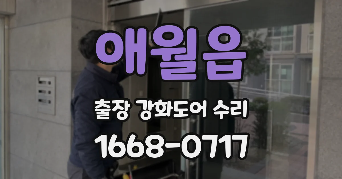 애월읍 출장 강화도어 수리