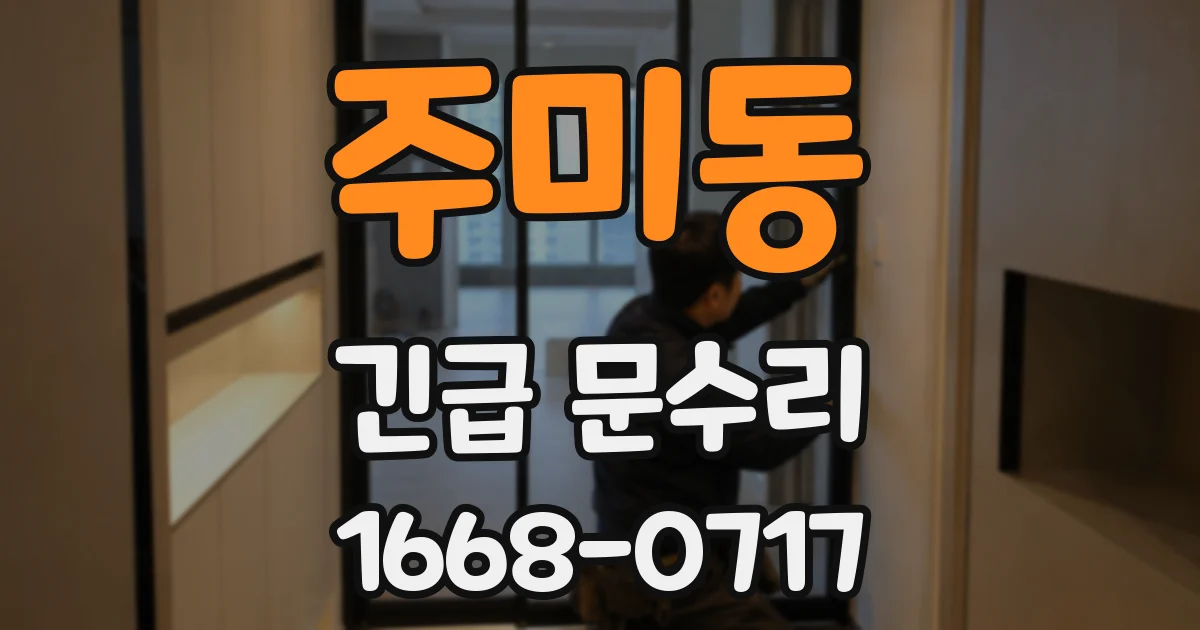 주미동 긴급 문수리