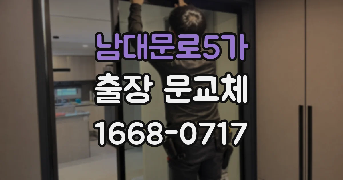 남대문로5가 출장 문교체