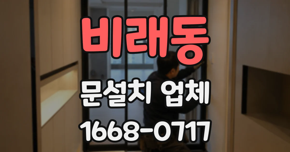비래동 문설치 업체